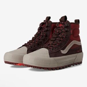 Vans SK8 HI MTE 3 Gore Tex Shoes M 8.5 / W 10 Waterproof boots Red Brick Beige